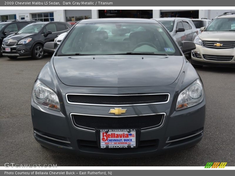 Dark Gray Metallic / Titanium 2009 Chevrolet Malibu LS Sedan