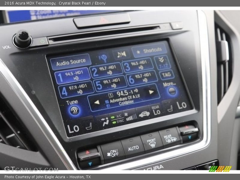 Crystal Black Pearl / Ebony 2016 Acura MDX Technology