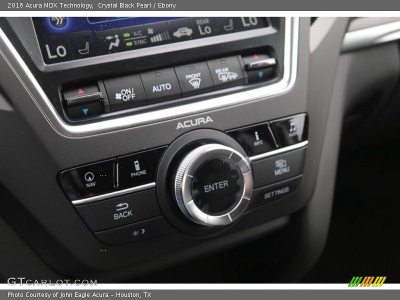 Crystal Black Pearl / Ebony 2016 Acura MDX Technology