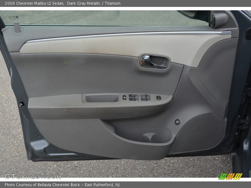 Dark Gray Metallic / Titanium 2009 Chevrolet Malibu LS Sedan