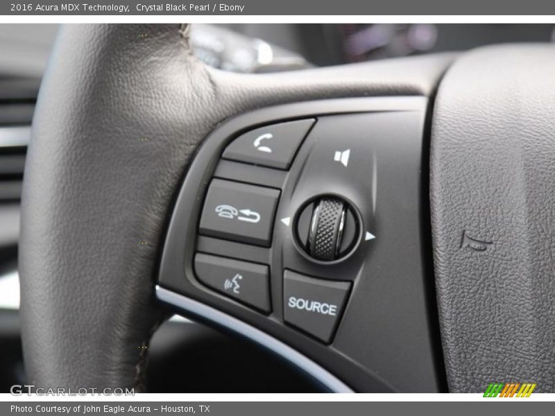 Crystal Black Pearl / Ebony 2016 Acura MDX Technology
