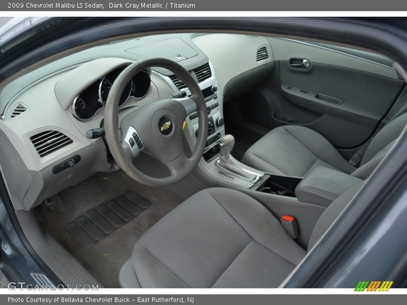 Dark Gray Metallic / Titanium 2009 Chevrolet Malibu LS Sedan