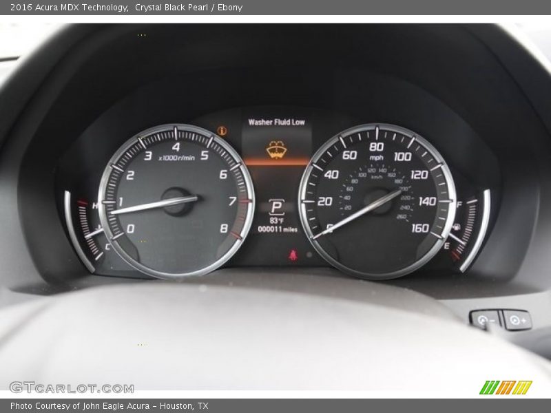 Crystal Black Pearl / Ebony 2016 Acura MDX Technology