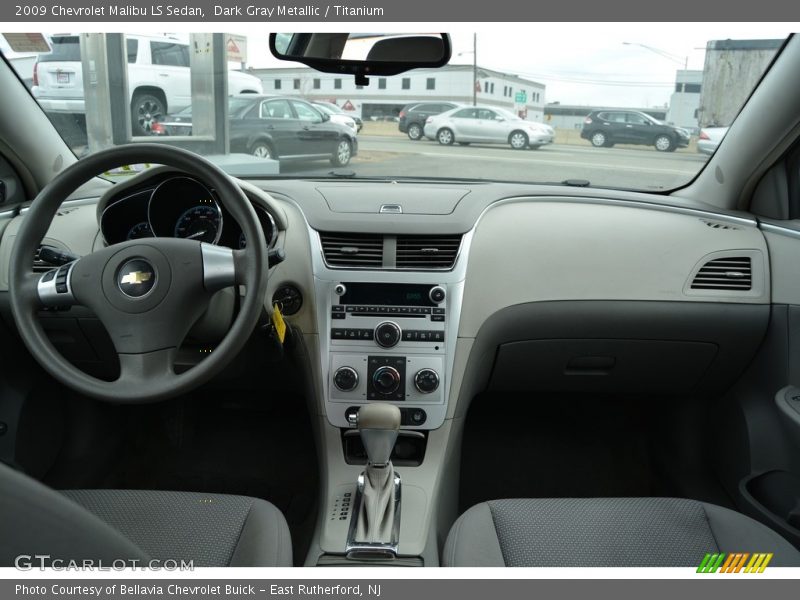 Dark Gray Metallic / Titanium 2009 Chevrolet Malibu LS Sedan
