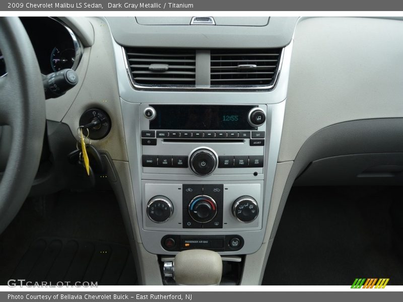 Dark Gray Metallic / Titanium 2009 Chevrolet Malibu LS Sedan