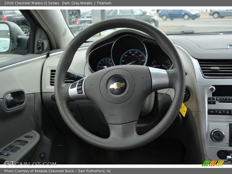 Dark Gray Metallic / Titanium 2009 Chevrolet Malibu LS Sedan