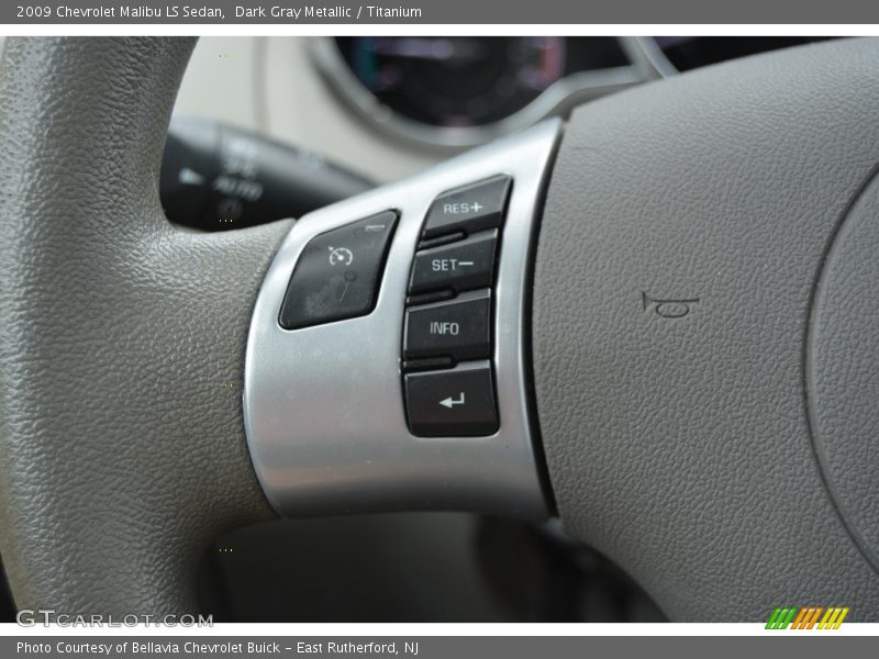 Dark Gray Metallic / Titanium 2009 Chevrolet Malibu LS Sedan
