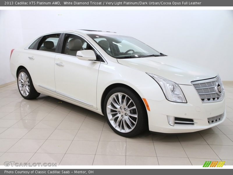 White Diamond Tricoat / Very Light Platinum/Dark Urban/Cocoa Opus Full Leather 2013 Cadillac XTS Platinum AWD