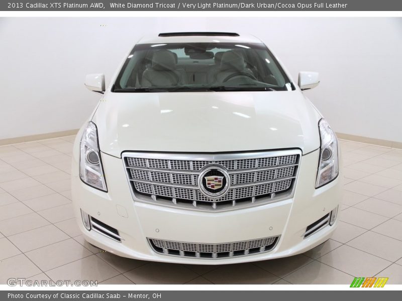White Diamond Tricoat / Very Light Platinum/Dark Urban/Cocoa Opus Full Leather 2013 Cadillac XTS Platinum AWD