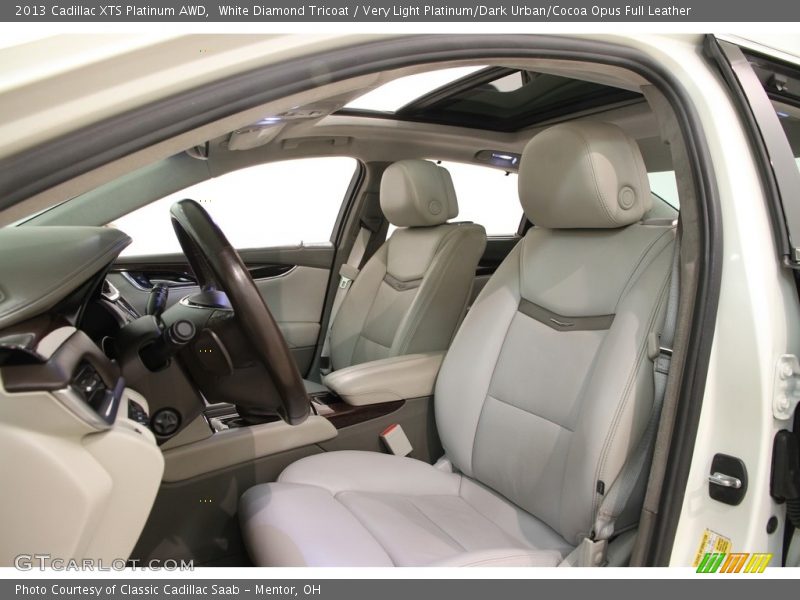 Front Seat of 2013 XTS Platinum AWD
