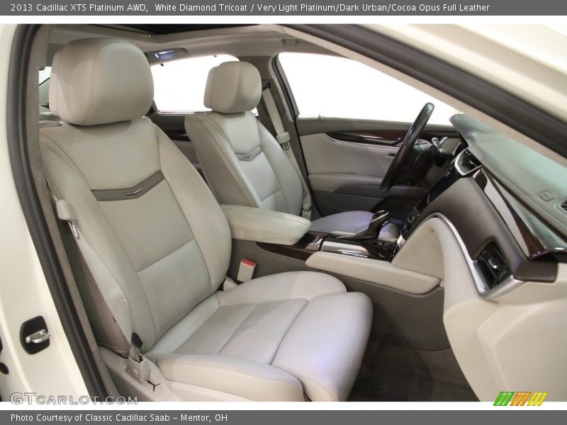 White Diamond Tricoat / Very Light Platinum/Dark Urban/Cocoa Opus Full Leather 2013 Cadillac XTS Platinum AWD