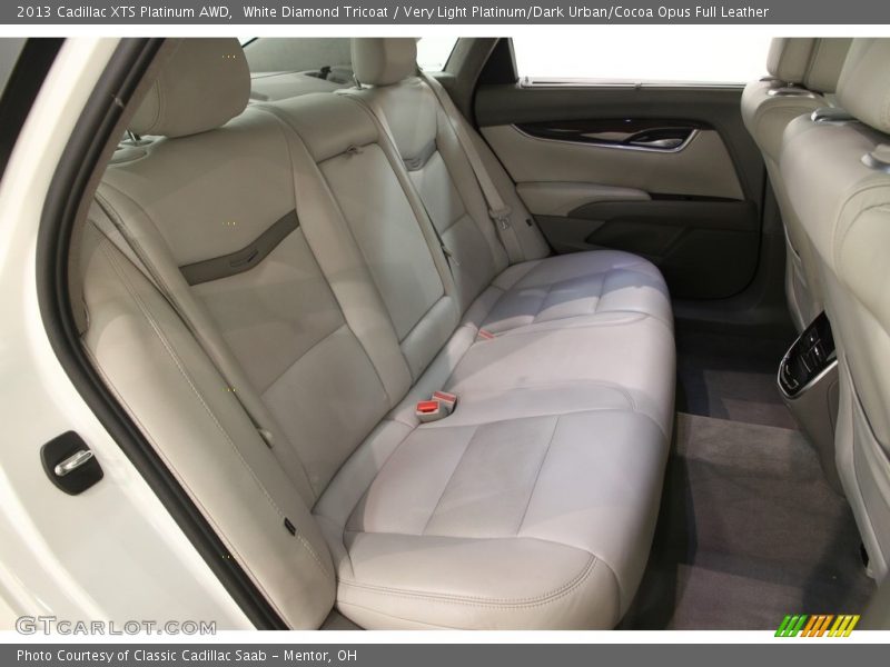 White Diamond Tricoat / Very Light Platinum/Dark Urban/Cocoa Opus Full Leather 2013 Cadillac XTS Platinum AWD