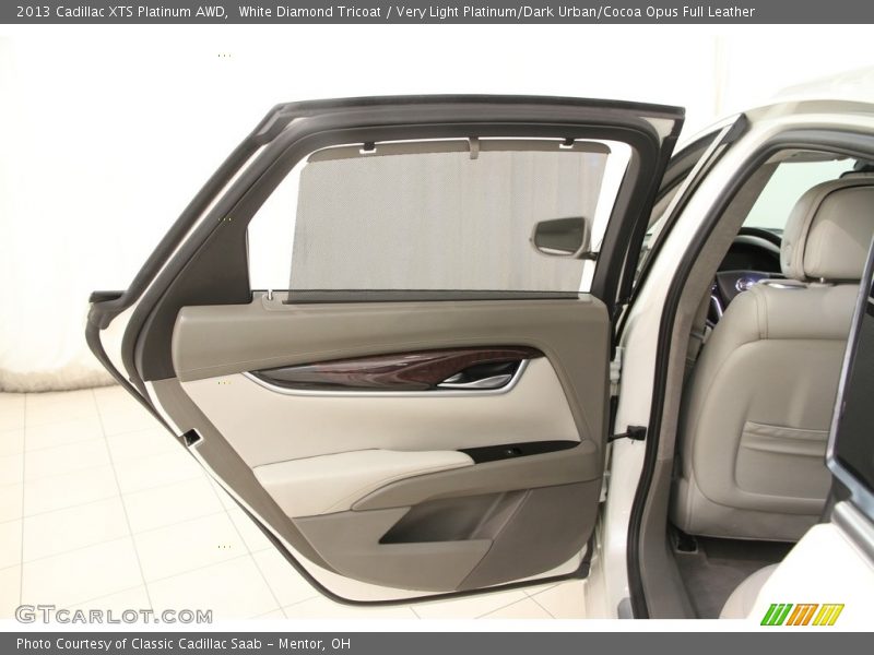 White Diamond Tricoat / Very Light Platinum/Dark Urban/Cocoa Opus Full Leather 2013 Cadillac XTS Platinum AWD