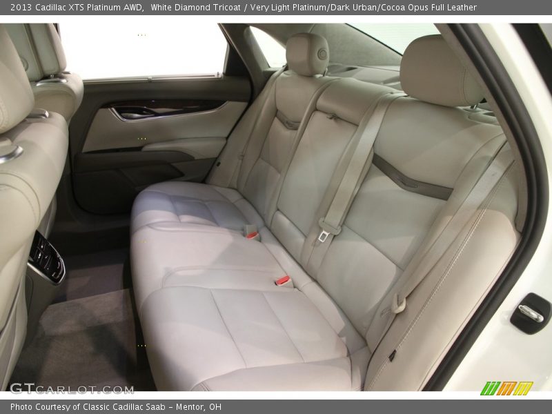 White Diamond Tricoat / Very Light Platinum/Dark Urban/Cocoa Opus Full Leather 2013 Cadillac XTS Platinum AWD