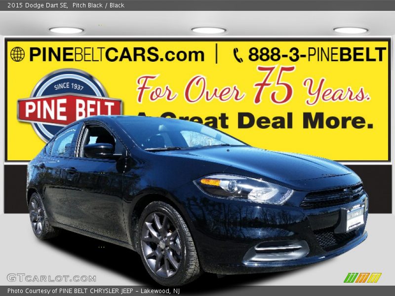 Pitch Black / Black 2015 Dodge Dart SE