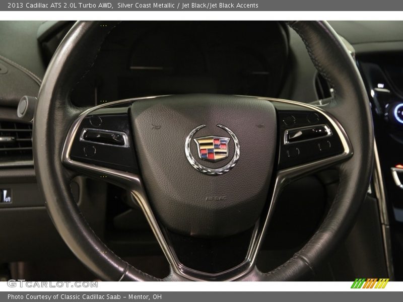 Silver Coast Metallic / Jet Black/Jet Black Accents 2013 Cadillac ATS 2.0L Turbo AWD