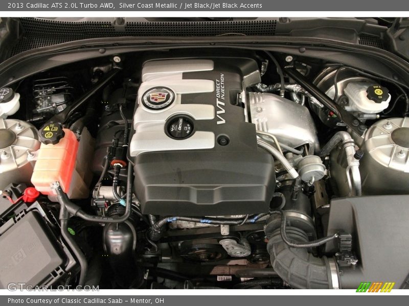 Silver Coast Metallic / Jet Black/Jet Black Accents 2013 Cadillac ATS 2.0L Turbo AWD
