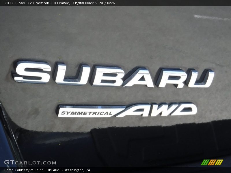 Crystal Black Silica / Ivory 2013 Subaru XV Crosstrek 2.0 Limited