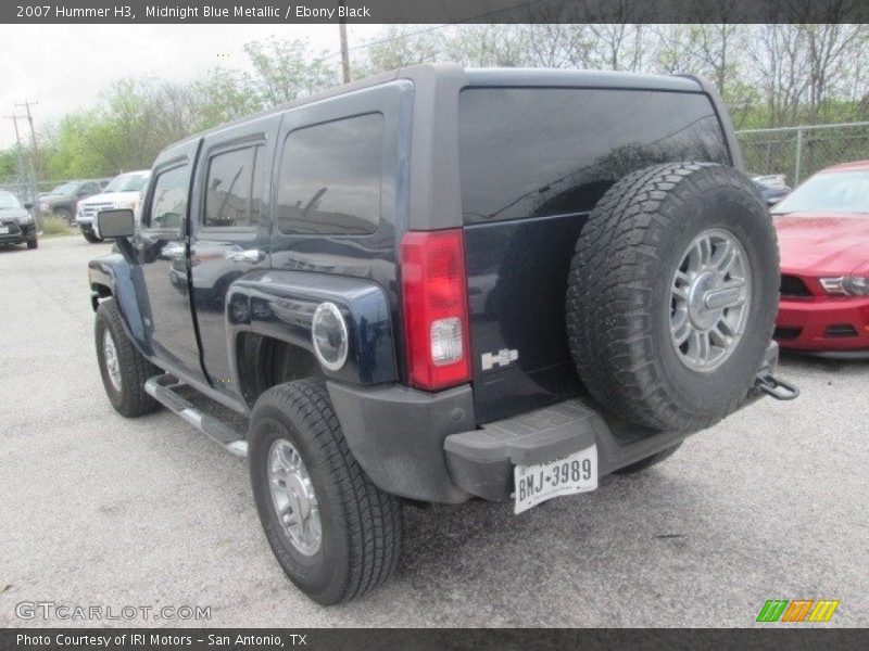 Midnight Blue Metallic / Ebony Black 2007 Hummer H3