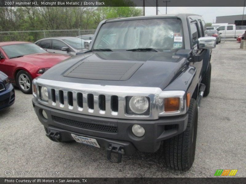 Midnight Blue Metallic / Ebony Black 2007 Hummer H3