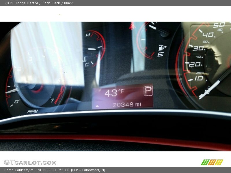 Pitch Black / Black 2015 Dodge Dart SE