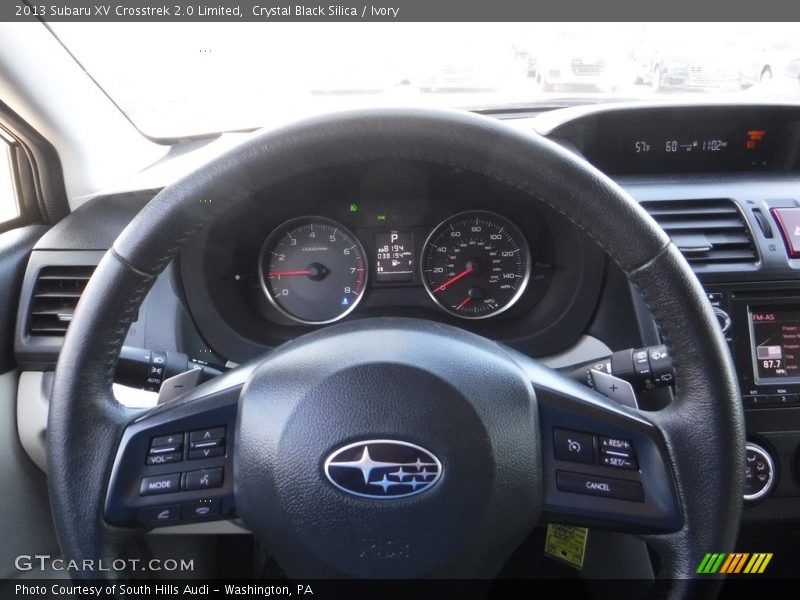 Crystal Black Silica / Ivory 2013 Subaru XV Crosstrek 2.0 Limited