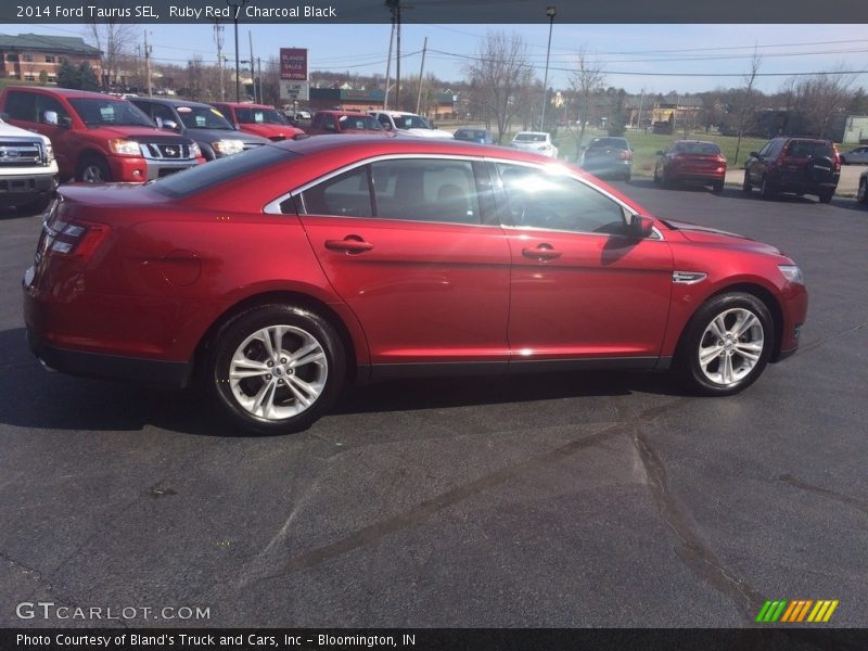 Ruby Red / Charcoal Black 2014 Ford Taurus SEL