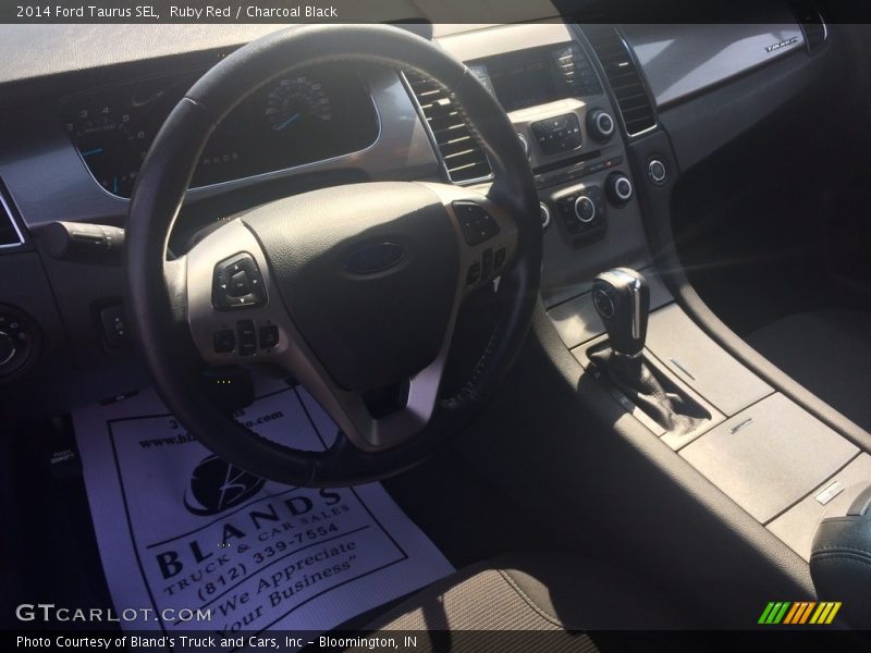 Ruby Red / Charcoal Black 2014 Ford Taurus SEL