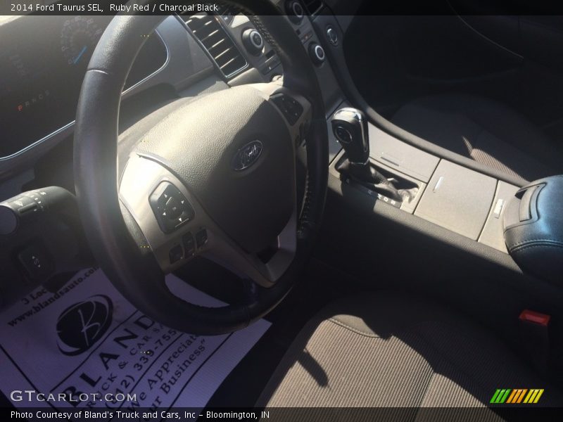 Ruby Red / Charcoal Black 2014 Ford Taurus SEL