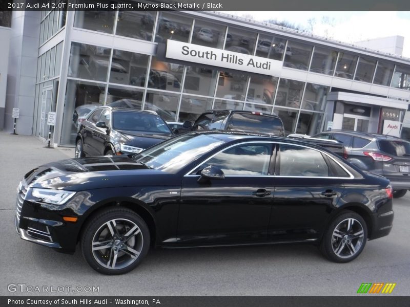 Mythos Black Metallic / Black 2017 Audi A4 2.0T Premium Plus quattro