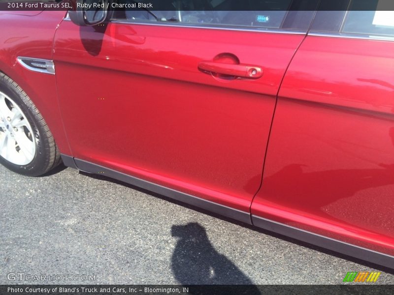 Ruby Red / Charcoal Black 2014 Ford Taurus SEL