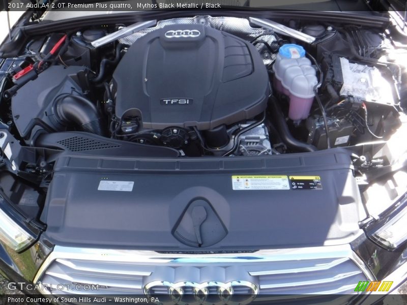  2017 A4 2.0T Premium Plus quattro Engine - 2.0 Liter TFSI Turbocharged DOHC 16-Valve VVT 4 Cylinder