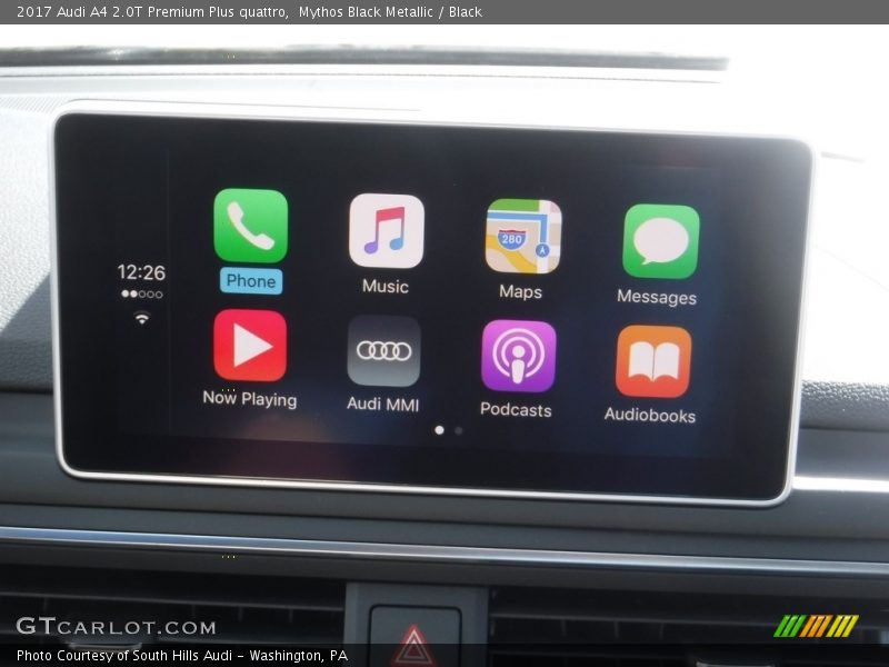 Mythos Black Metallic / Black 2017 Audi A4 2.0T Premium Plus quattro