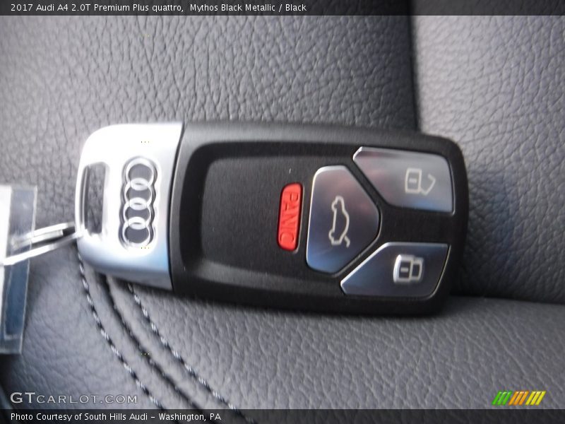 Mythos Black Metallic / Black 2017 Audi A4 2.0T Premium Plus quattro
