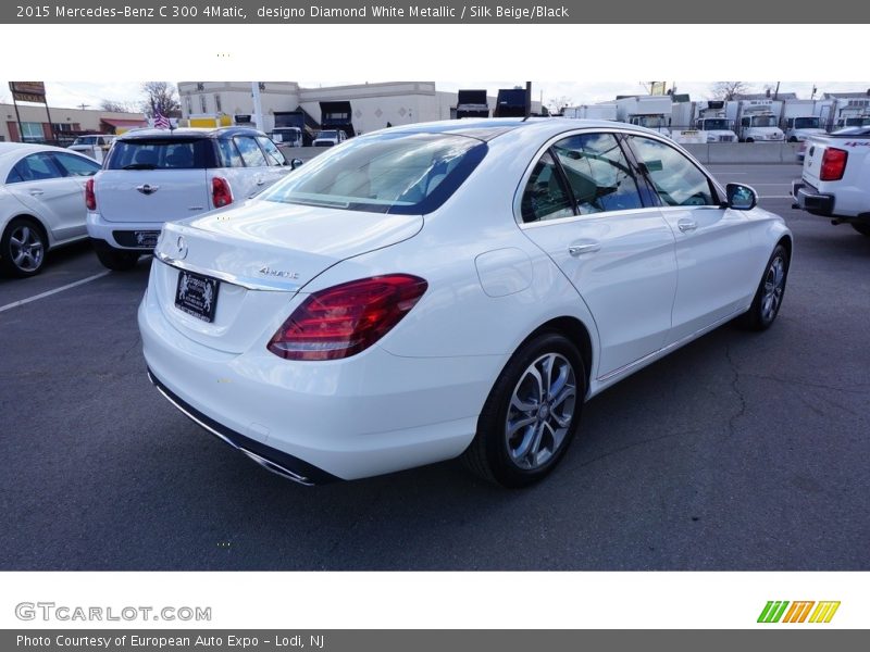 designo Diamond White Metallic / Silk Beige/Black 2015 Mercedes-Benz C 300 4Matic