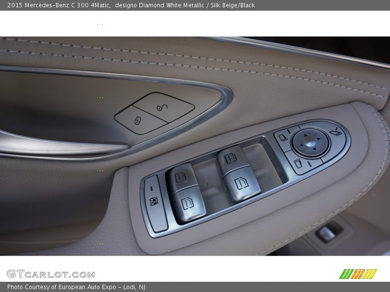 designo Diamond White Metallic / Silk Beige/Black 2015 Mercedes-Benz C 300 4Matic