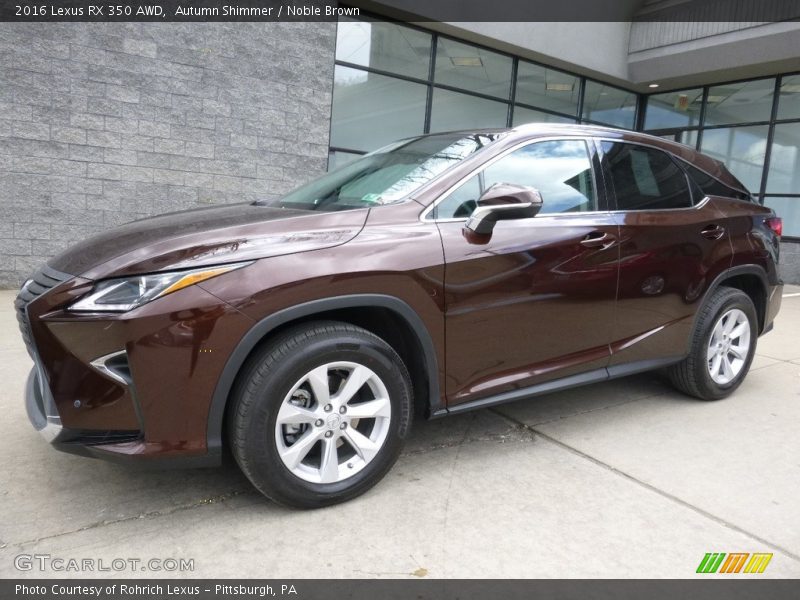 Front 3/4 View of 2016 RX 350 AWD