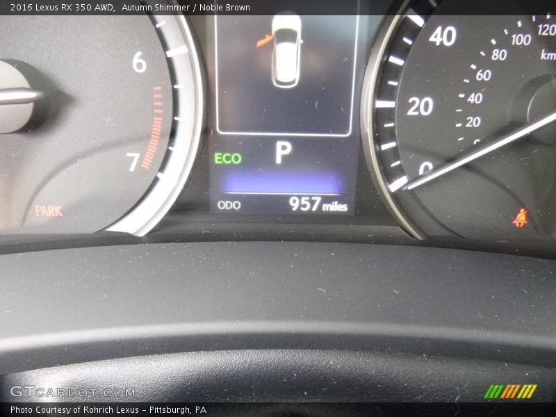 Autumn Shimmer / Noble Brown 2016 Lexus RX 350 AWD