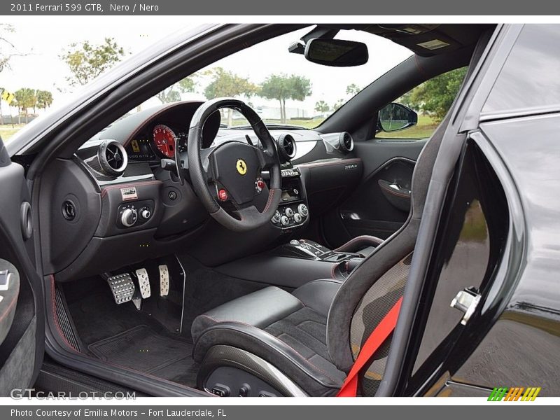  2011 599 GTB Nero Interior