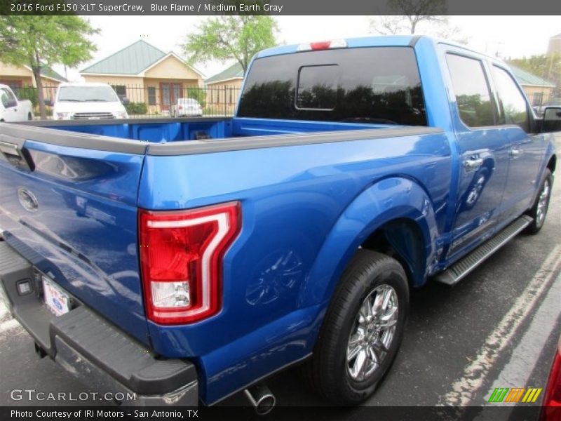 Blue Flame / Medium Earth Gray 2016 Ford F150 XLT SuperCrew