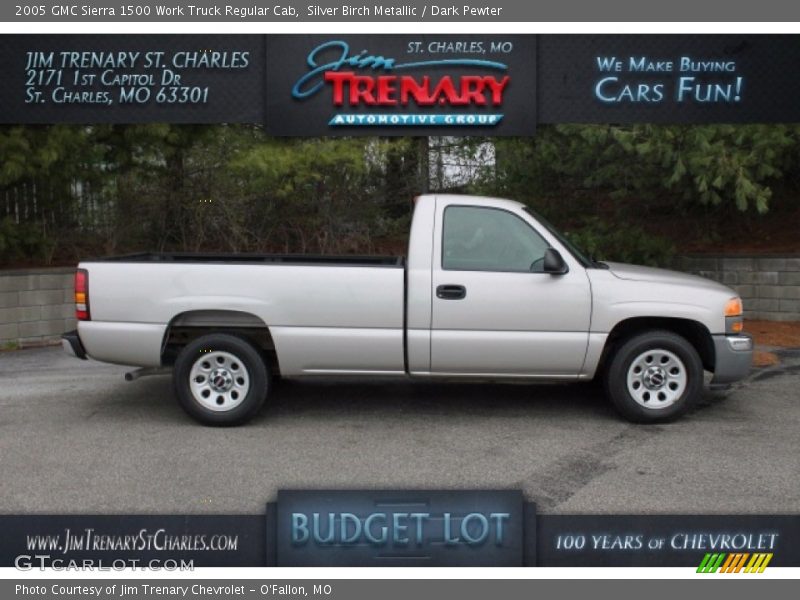 Silver Birch Metallic / Dark Pewter 2005 GMC Sierra 1500 Work Truck Regular Cab