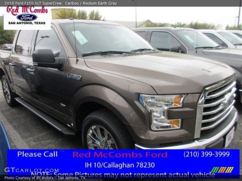 Caribou / Medium Earth Gray 2016 Ford F150 XLT SuperCrew