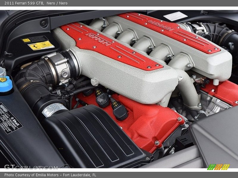  2011 599 GTB Engine - 6.0 Liter DOHC 48-Valve VVT V12