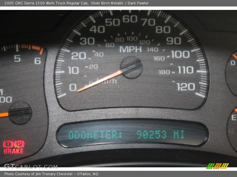 Silver Birch Metallic / Dark Pewter 2005 GMC Sierra 1500 Work Truck Regular Cab