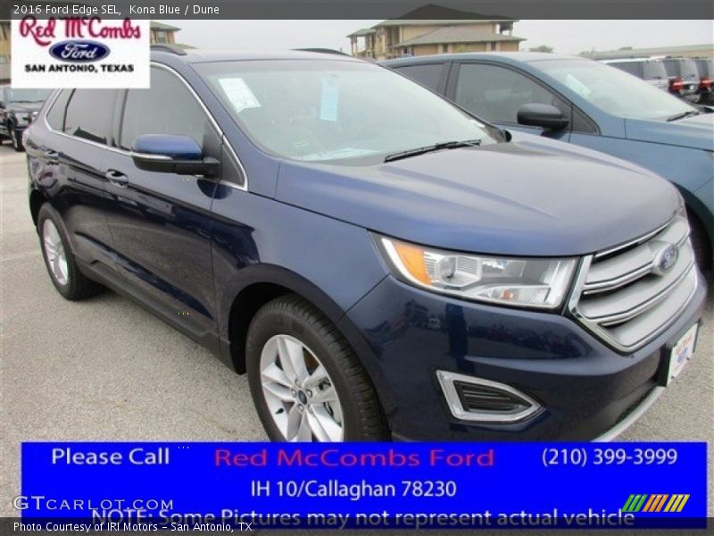 Kona Blue / Dune 2016 Ford Edge SEL