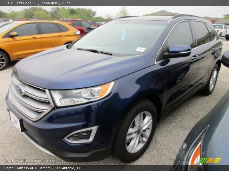 Kona Blue / Dune 2016 Ford Edge SEL