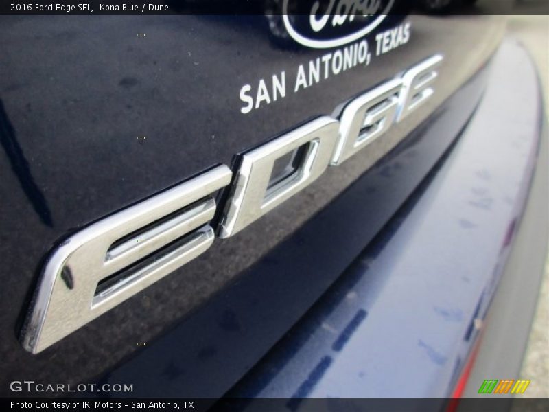 Kona Blue / Dune 2016 Ford Edge SEL