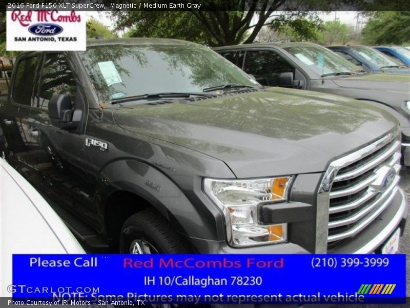 Magnetic / Medium Earth Gray 2016 Ford F150 XLT SuperCrew