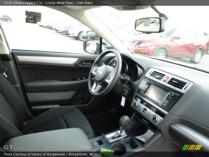 Crystal White Pearl / Slate Black 2016 Subaru Legacy 2.5i