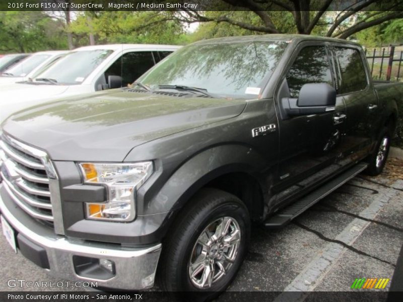 Magnetic / Medium Earth Gray 2016 Ford F150 XLT SuperCrew